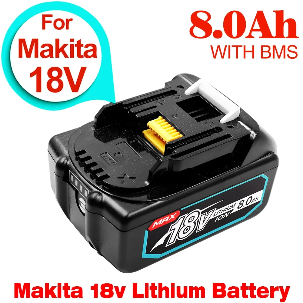 Makita 18V 6.0 8.0Ah Rechargeable Battery For Makita Power Tools with LED Li-ion Replacement LXT BL1860 1850 volt 6000mAh
Makita 18V 6.0 8.0Ah Rechargeable Battery For Makita Power Tools with LED Li-ion Replacement LXT BL1860 1850 volt 6000mAh