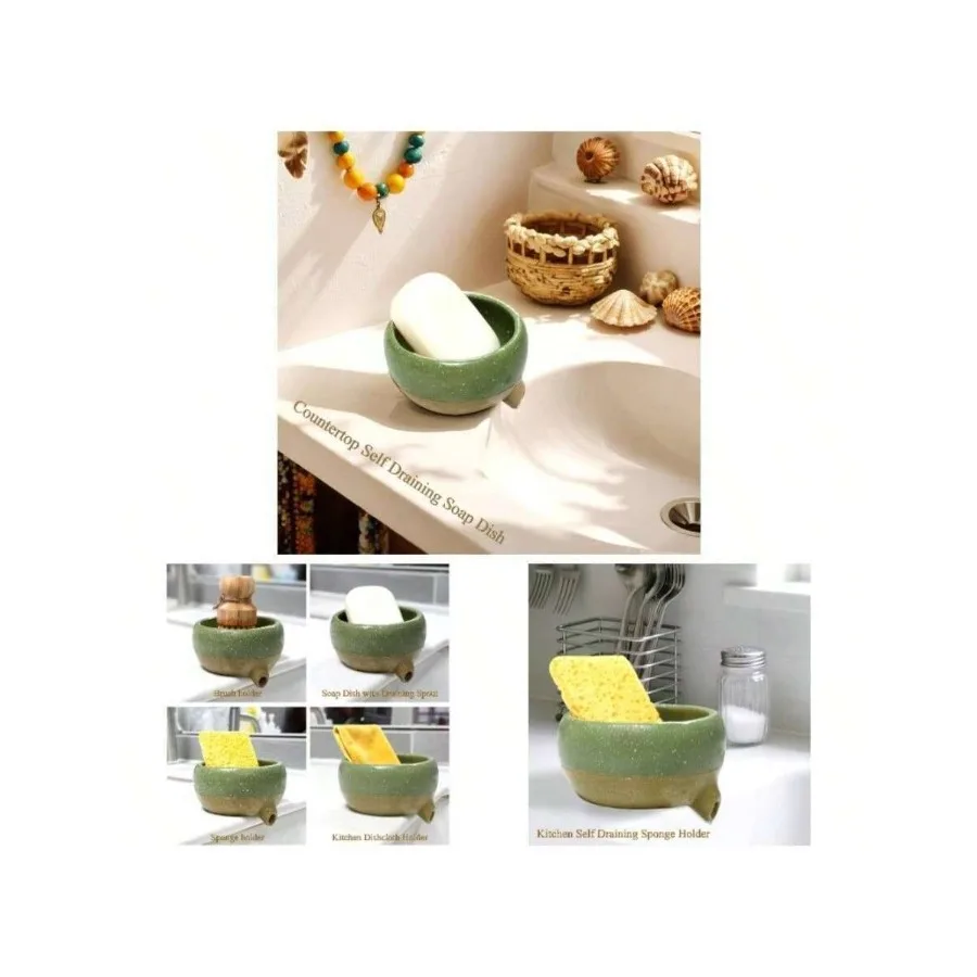 Self Draining Soap Dish And Soap Holder With Drain Spout Sink, Shower, Bathroom, And Kitchen - Compact Resin Sponge Holder And
Self Draining Soap Dish And Soap Holder With Drain Spout Sink, Shower, Bathroom, And Kitchen - Compact Resin Sponge Holder And