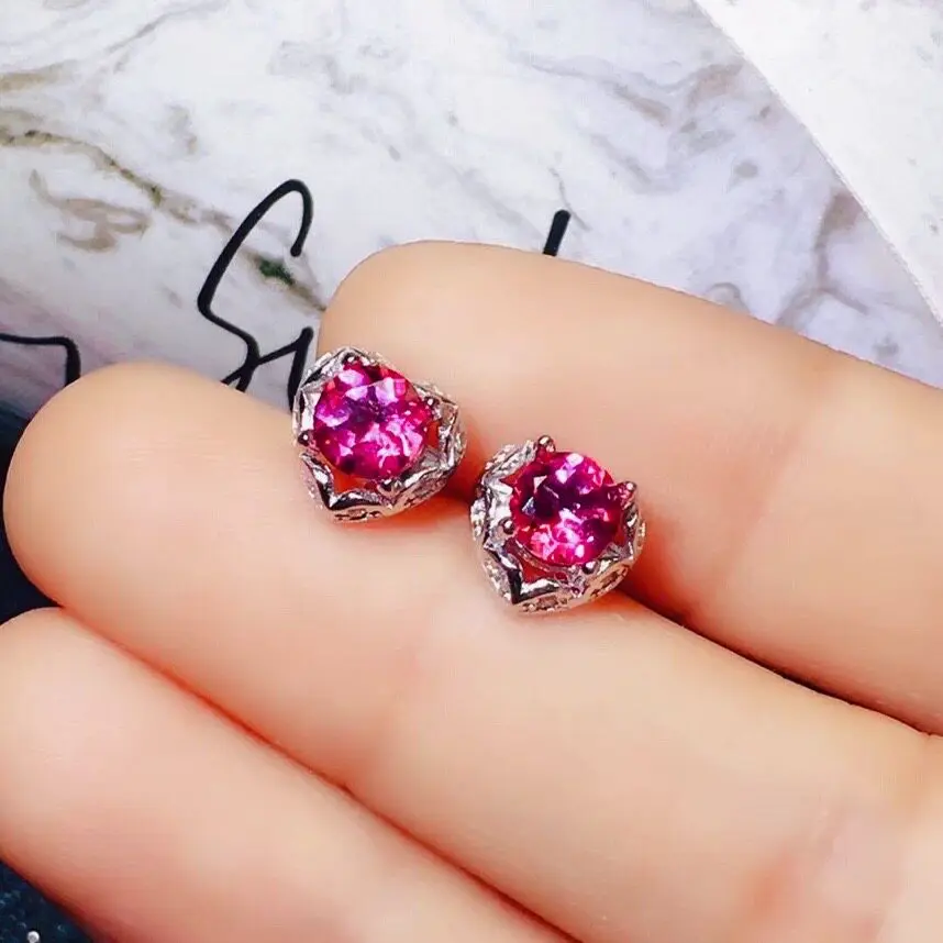 Dazzling Silver Pink Topaz Earrings 5mm*5mm VVS Grade Natural Topaz Silver Earrings Solid 925 Silver Topaz Jewelry
Dazzling Silver Pink Topaz Earrings 5mm*5mm VVS Grade Natural Topaz Silver Earrings Solid 925 Silver Topaz Jewelry