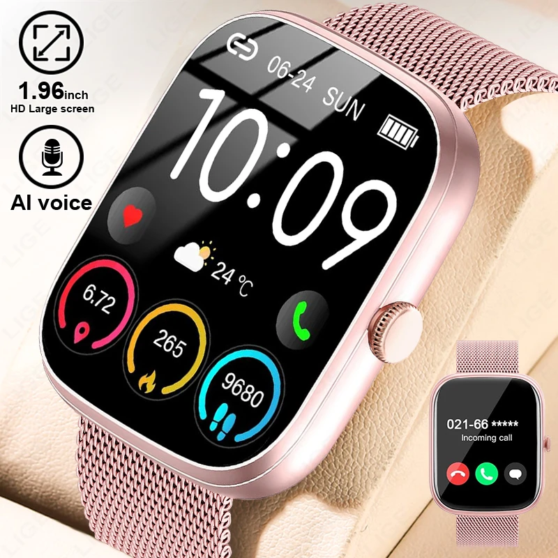 LIGE reloj mujer Smart Watch Answer Make Call Message Sport Calories Watches Health Monitor Weather Forecast Clock For Men Women
LIGE reloj mujer Smart Watch Answer Make Call Message Sport Calories Watches Health Monitor Weather Forecast Clock For Men Women