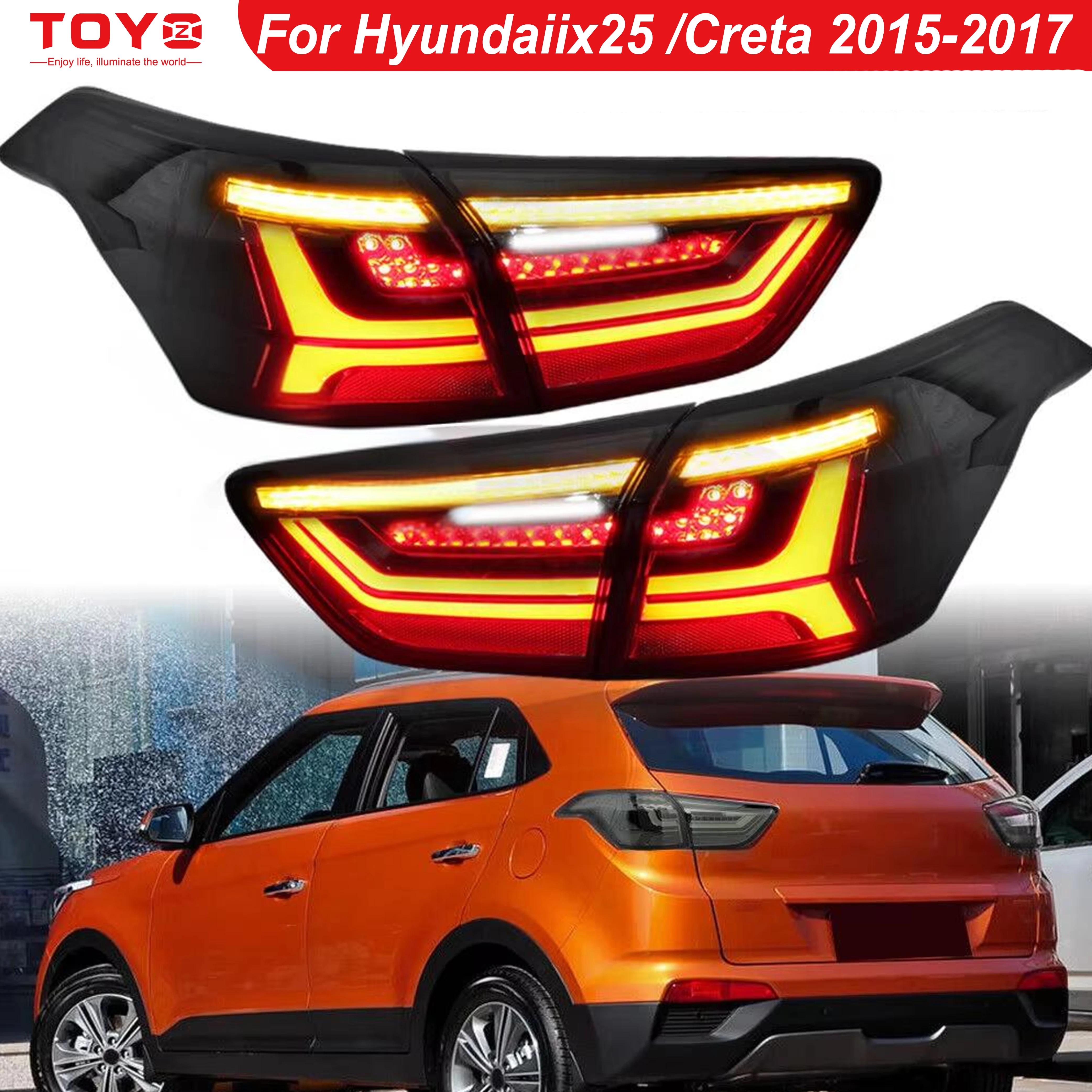 LED Tail Light Assembly for Hyundai Ix25 Creta 2015-2019 Start Animation Dynamic Lamp Accessories Kit
LED Tail Light Assembly for Hyundai Ix25 Creta 2015-2019 Start Animation Dynamic Lamp Accessories Kit