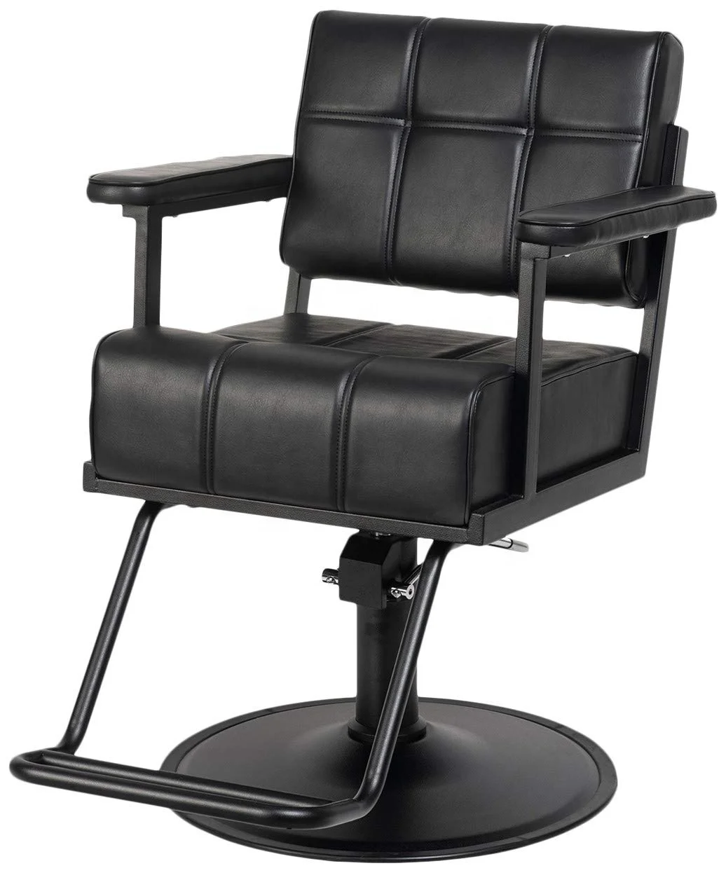 Black Styling Make up Chair for Salon Barber Shop Furniture Factory Direct Selling Hair Salon Equipment with Black Pump
Black Styling Make up Chair for Salon Barber Shop Furniture Factory Direct Selling Hair Salon Equipment with Black Pump