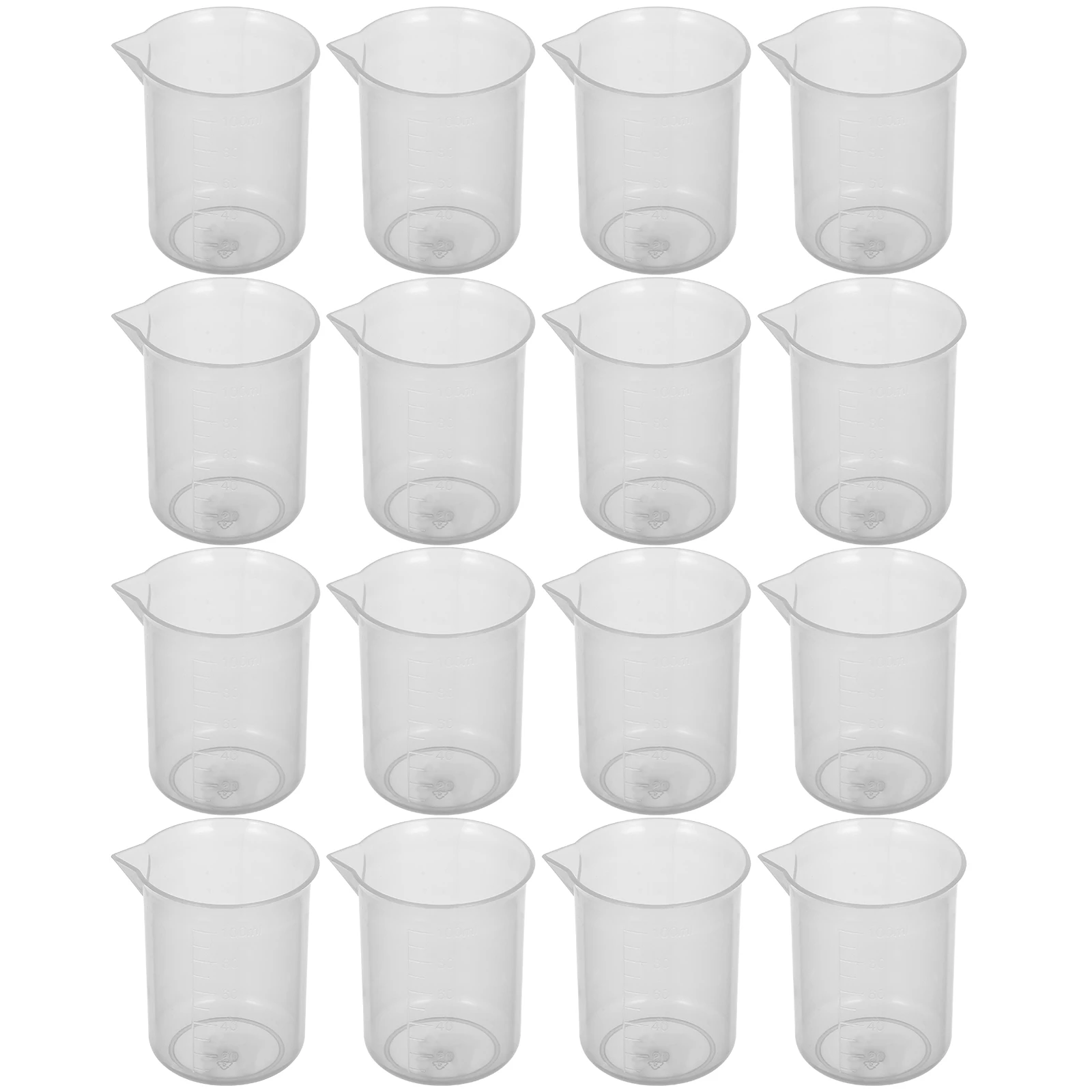 20Pcs Plastic Measuring Cups 100Ml PP Graduated Beakers for Laboratory Household Baking Liquid Container with Heat Acid Alkali
20Pcs Plastic Measuring Cups 100Ml PP Graduated Beakers for Laboratory Household Baking Liquid Container with Heat Acid Alkali