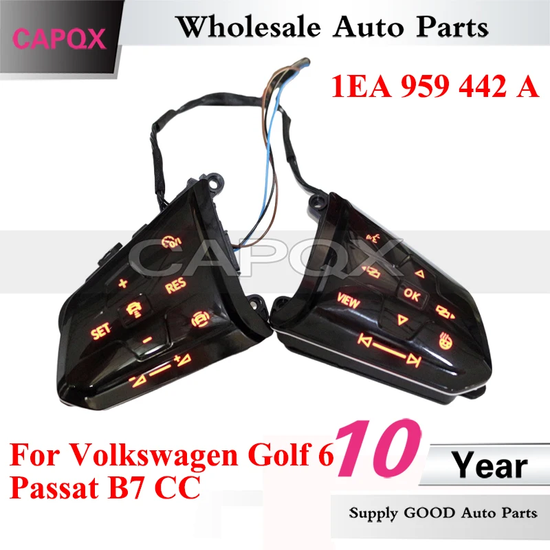 CAPQX OEM PQ Touch Multifunctional Steering Wheel Button Red Backlight For Volkswagen Golf 6 Passat B7 CC 1EA 959 442 A
CAPQX OEM PQ Touch Multifunctional Steering Wheel Button Red Backlight For Volkswagen Golf 6 Passat B7 CC 1EA 959 442 A