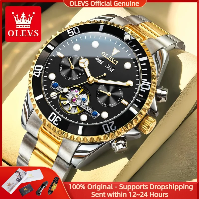 OLEVS 6605 Мужские часы Роскошные полые HD автоматические механические часы Брендовые оригинальные водонепроницаемые часы с календарем Зеленые спортивные мужские часы
OLEVS 6605 Мужские часы Роскошные полые HD автоматические механические часы Брендовые оригинальные водонепроницаемые часы с календарем Зеленые спортивные мужские часы