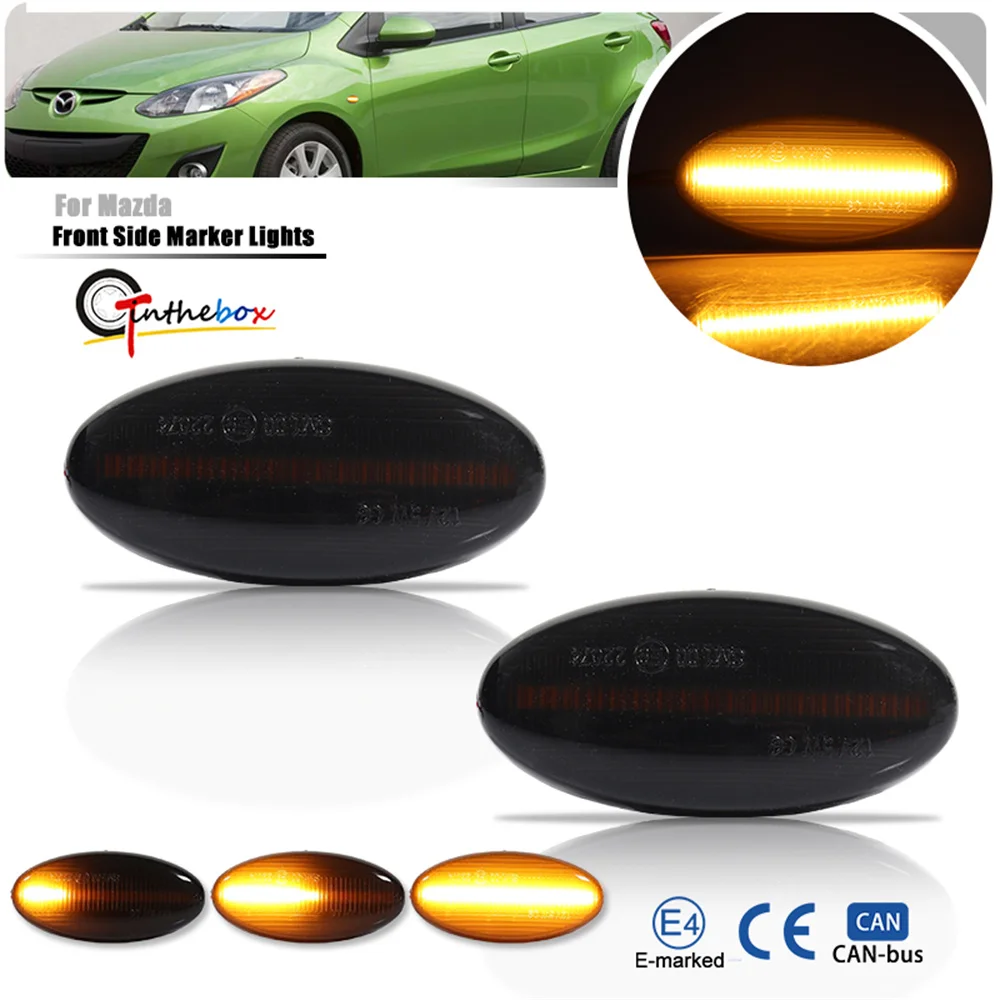 Car Dynamic Amber Yellow LED Front Side Marker Indicator Lights For Mazda 2 3 5 6 BT-50 MPV 2 Clearance Light Turn Signal Light
Car Dynamic Amber Yellow LED Front Side Marker Indicator Lights For Mazda 2 3 5 6 BT-50 MPV 2 Clearance Light Turn Signal Light
