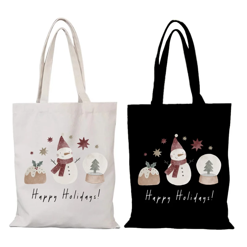 New Year Gift Man Tote Bag Canvas Merry Christmas Women's Shopping Bag Cartoon Handbags Cloth Bags Eco Shopper Woman Handbag the
New Year Gift Man Tote Bag Canvas Merry Christmas Women's Shopping Bag Cartoon Handbags Cloth Bags Eco Shopper Woman Handbag the