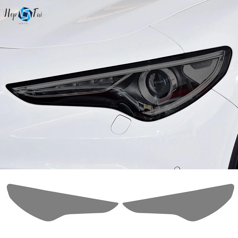 Car Headlight Protective Film Front Light Transparent Smoked Black TPU Sticker For Alfa Romeo Stelvio 949 2017-On 2020 2021 2022
Car Headlight Protective Film Front Light Transparent Smoked Black TPU Sticker For Alfa Romeo Stelvio 949 2017-On 2020 2021 2022