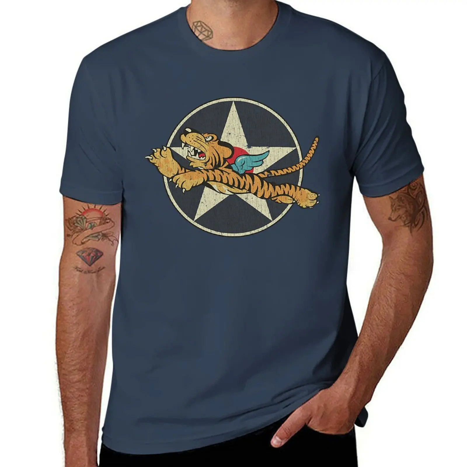 Flying Tigers AVG 1941 T-Shirt Work Style Casual T-Shirt
Flying Tigers AVG 1941 T-Shirt Work Style Casual T-Shirt