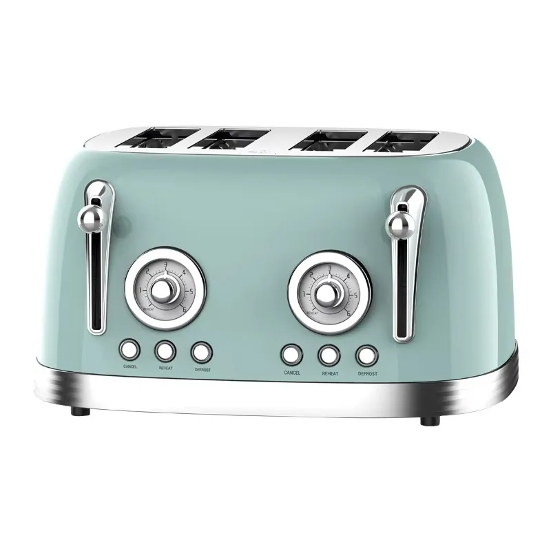 Hot Sales Retro Toaster 4-Slice Sandwich Machine Stainless Steel Electric Waffle Bread Toaster Oven
Hot Sales Retro Toaster 4-Slice Sandwich Machine Stainless Steel Electric Waffle Bread Toaster Oven
