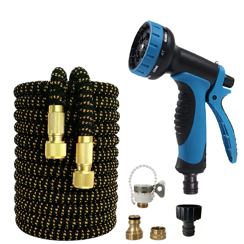 25-125FT Expandable Magic Hose, High-Pressure Car Wash Hose With Portable Spray Gun Kit, Outdoor Watering And Irrigation Tool
25-125FT Expandable Magic Hose, High-Pressure Car Wash Hose With Portable Spray Gun Kit, Outdoor Watering And Irrigation Tool 