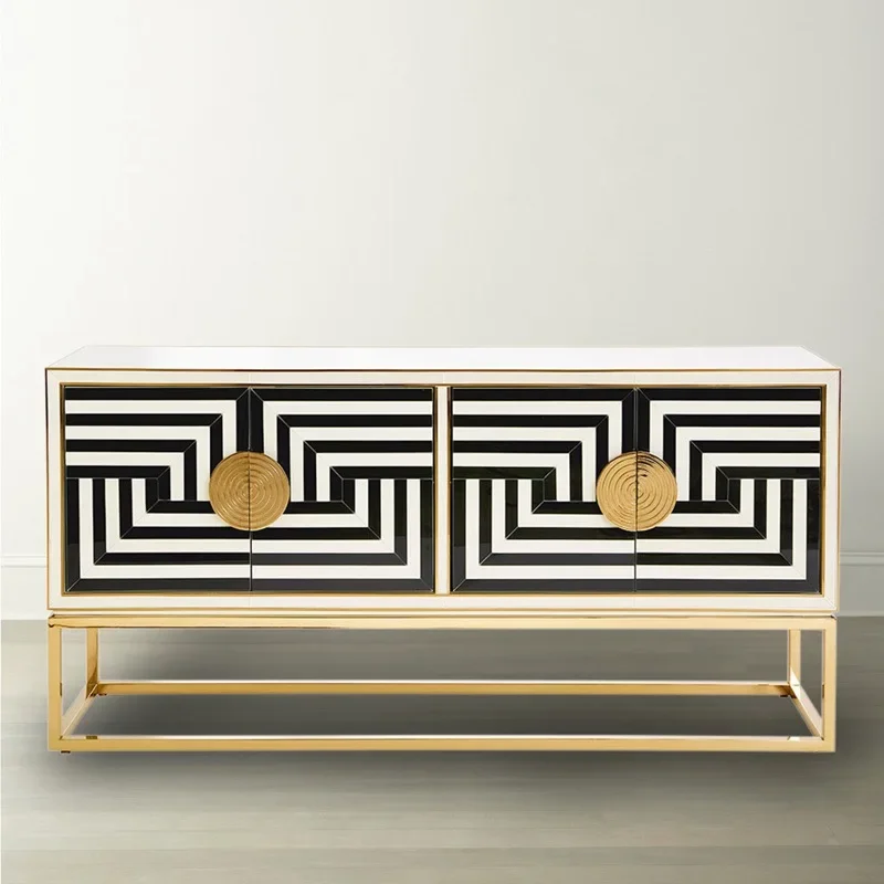 Light Luxury Creative Sideboard Cabinet Living Room Entrance Decorative Locker High-End Simple Modern Stripes
Light Luxury Creative Sideboard Cabinet Living Room Entrance Decorative Locker High-End Simple Modern Stripes