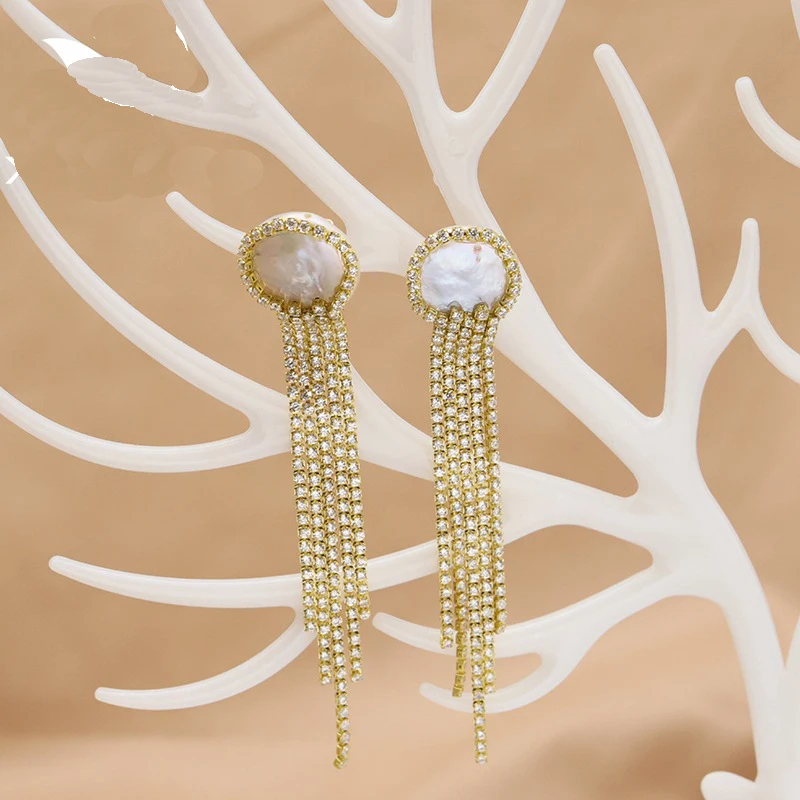Fashion Freshwater Pearl Drop Dangle Earrings Retro Tassel Stud Hook Earrings Simple Accessories for Women Charm Jewelry Gifts
Fashion Freshwater Pearl Drop Dangle Earrings Retro Tassel Stud Hook Earrings Simple Accessories for Women Charm Jewelry Gifts
