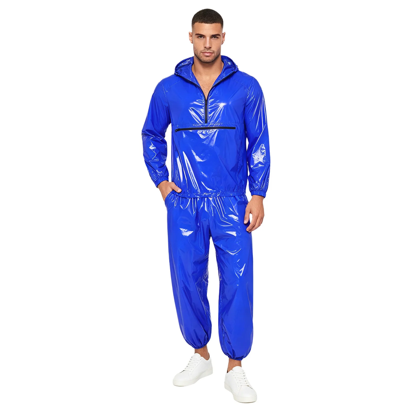 Mens Waterproof Tracksuit Sauna Sweat Outfit Zipper Pocket Hoodie Sweatshirt Windbreaker And Jogging Pants Rainwear Sportswear
Mens Waterproof Tracksuit Sauna Sweat Outfit Zipper Pocket Hoodie Sweatshirt Windbreaker And Jogging Pants Rainwear Sportswear