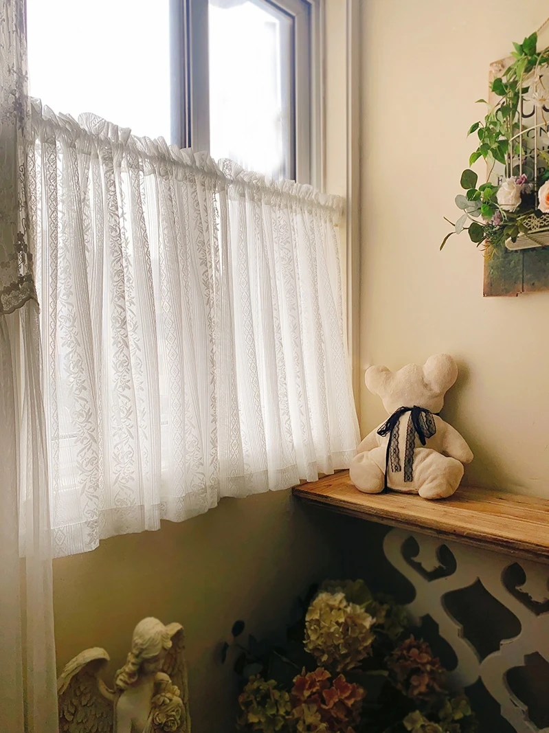 French White Gauze Partition Curtains for Living Room Kitchen Balconies Semi Blackout Window Door Semi Short Curtain Heads
French White Gauze Partition Curtains for Living Room Kitchen Balconies Semi Blackout Window Door Semi Short Curtain Heads