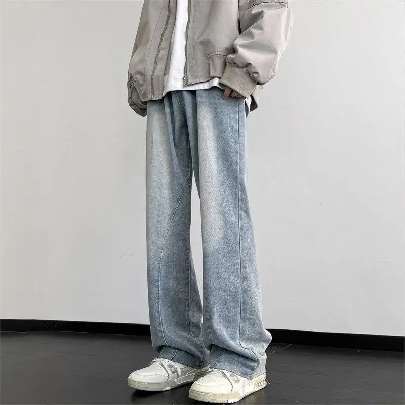Washed out Gradual Denim Jeans Men's High Street Trend Straight Loose Drapey Versatile Hong Kong Style Wide Leg Casual Long P...
Washed out Gradual Denim Jeans Men's High Street Trend Straight Loose Drapey Versatile Hong Kong Style Wide Leg Casual Long P...