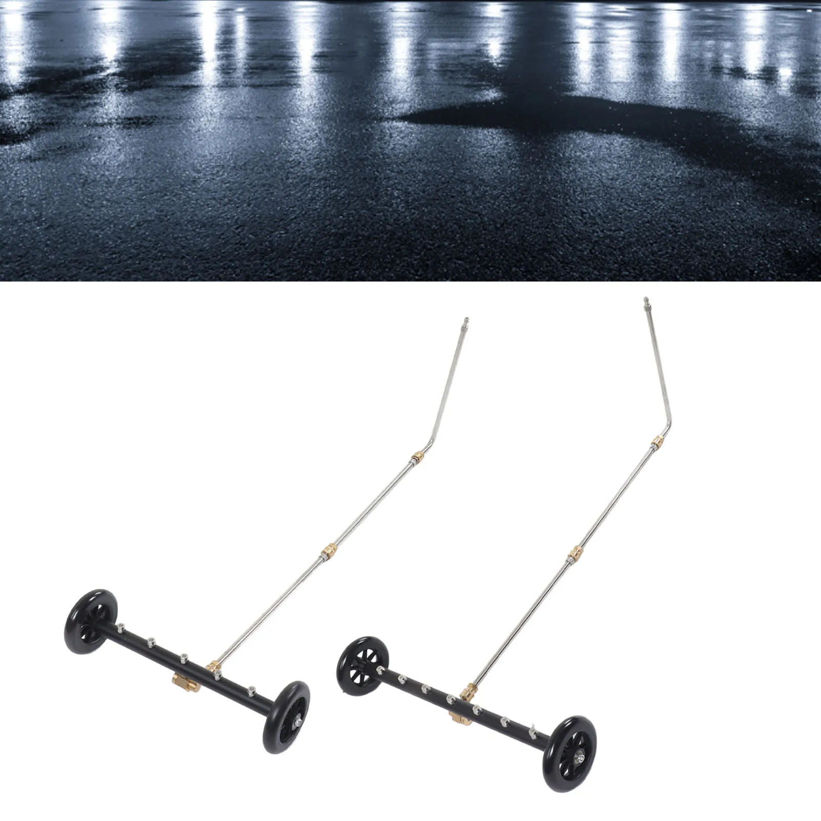 Undercarriage Cleaner Quick and Even Cleaning Two Rubber Wheels 4000psi Under Car Cleaner with 3 Extension Wands for Garage
Undercarriage Cleaner Quick and Even Cleaning Two Rubber Wheels 4000psi Under Car Cleaner with 3 Extension Wands for Garage