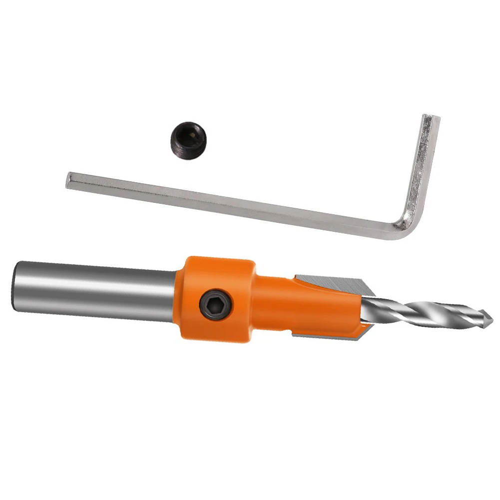 Professional 4pcs Countersink Drill Bit Set for Woodworking with Adjustable Depth & Replacement Hexagon Handle
Professional 4pcs Countersink Drill Bit Set for Woodworking with Adjustable Depth & Replacement Hexagon Handle