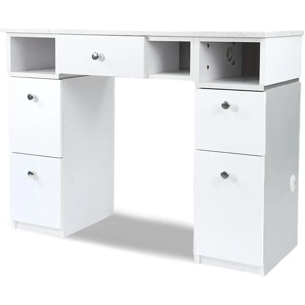 Manicure Table with Marble Top, Nail Station, Beauty Furniture, Acrylic Resistant, White/Gray
Manicure Table with Marble Top, Nail Station, Beauty Furniture, Acrylic Resistant, White/Gray