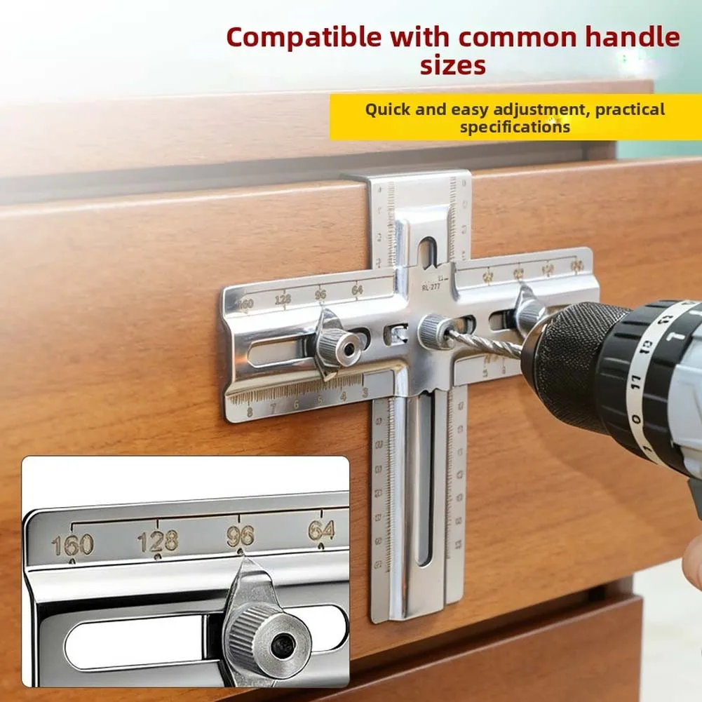 1set Stainless Steel Drilling Guide Jig 15-150mm Adjustable Hole Locator For Cabinet Drawer Handle Installation Power Tool
1set Stainless Steel Drilling Guide Jig 15-150mm Adjustable Hole Locator For Cabinet Drawer Handle Installation Power Tool