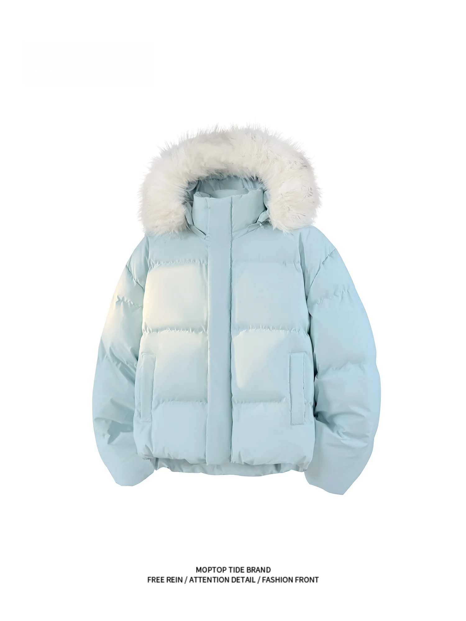 MMOPTOP ort PU Leather Collar Hooded Cotton Jaet Thi Warm Winter Coat Men Women Bread Sle Casual Faion Outerwear
MMOPTOP ort PU Leather Collar Hooded Cotton Jaet Thi Warm Winter Coat Men Women Bread Sle Casual Faion Outerwear