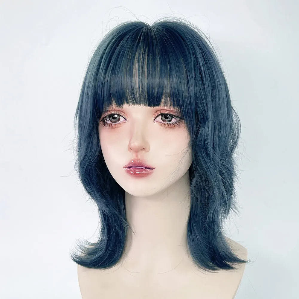 Water dance wig blue wolf tail mullet head short hair boys neutral juvenile feeling handsome full head female color Japanese
Water dance wig blue wolf tail mullet head short hair boys neutral juvenile feeling handsome full head female color Japanese