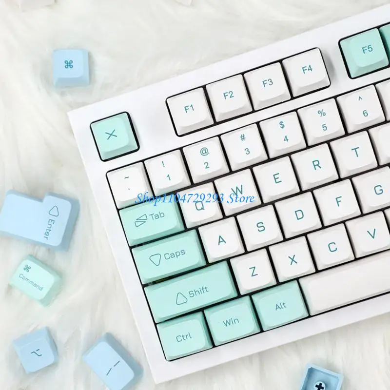 Y2GD 137PCS XDA PBT Keycaps with Heat Sublimated Ice Mint for Mechanical Keyboard
Y2GD 137PCS XDA PBT Keycaps with Heat Sublimated Ice Mint for Mechanical Keyboard
