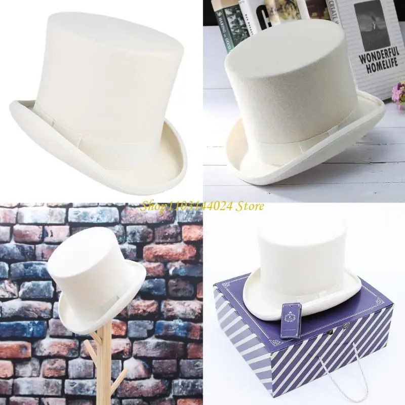 N5KE Western Fedora for Men Women Unisex Wear Vintage Top Hat Magician Costume
N5KE Western Fedora for Men Women Unisex Wear Vintage Top Hat Magician Costume