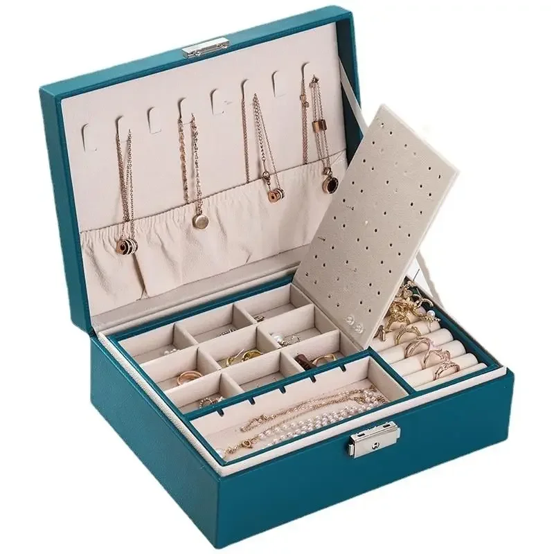 Large Capacity Lockable High-grade Exquisite Household Necklace Earring Jewelry Storage Box
Large Capacity Lockable High-grade Exquisite Household Necklace Earring Jewelry Storage Box