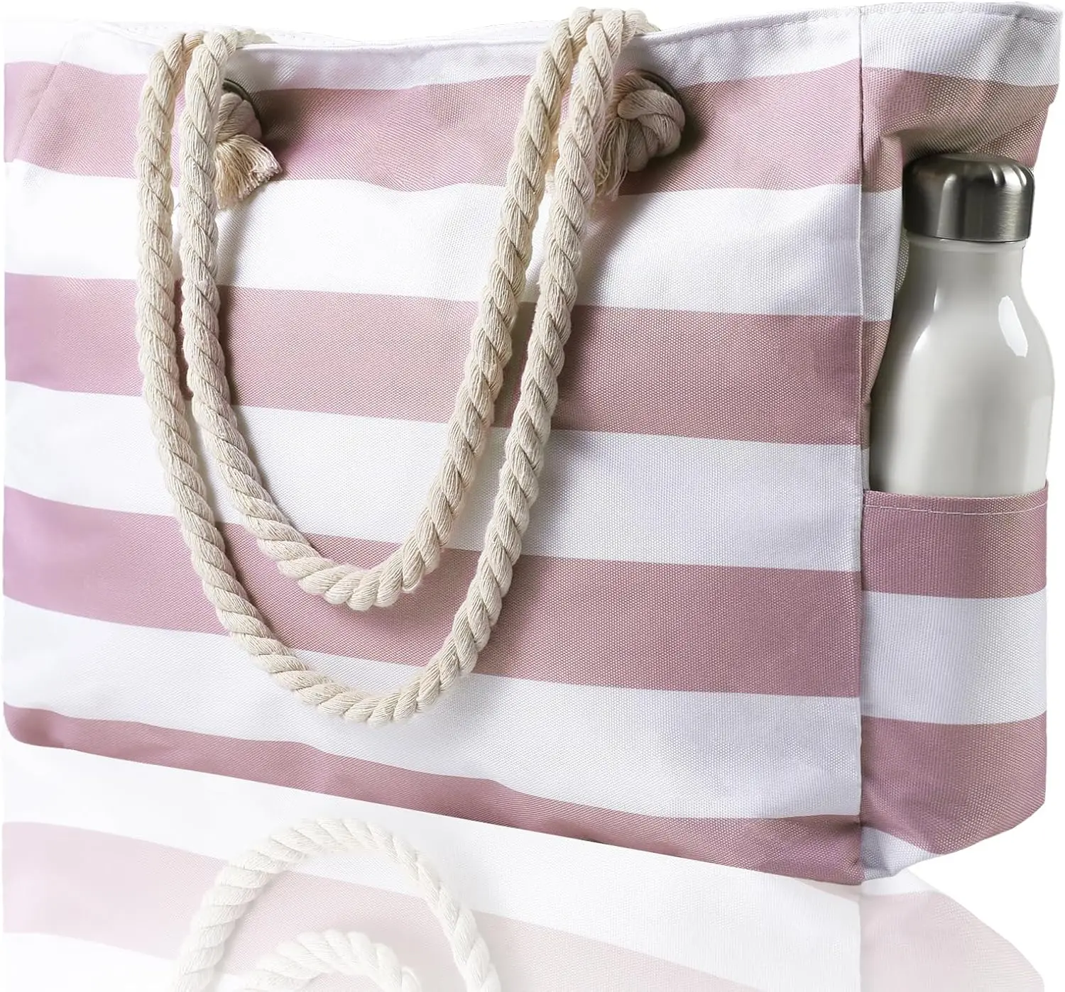 Large Beach Bag for Women - Waterproof Sandproof Tote with Zipper for Pool Swim
Large Beach Bag for Women - Waterproof Sandproof Tote with Zipper for Pool Swim