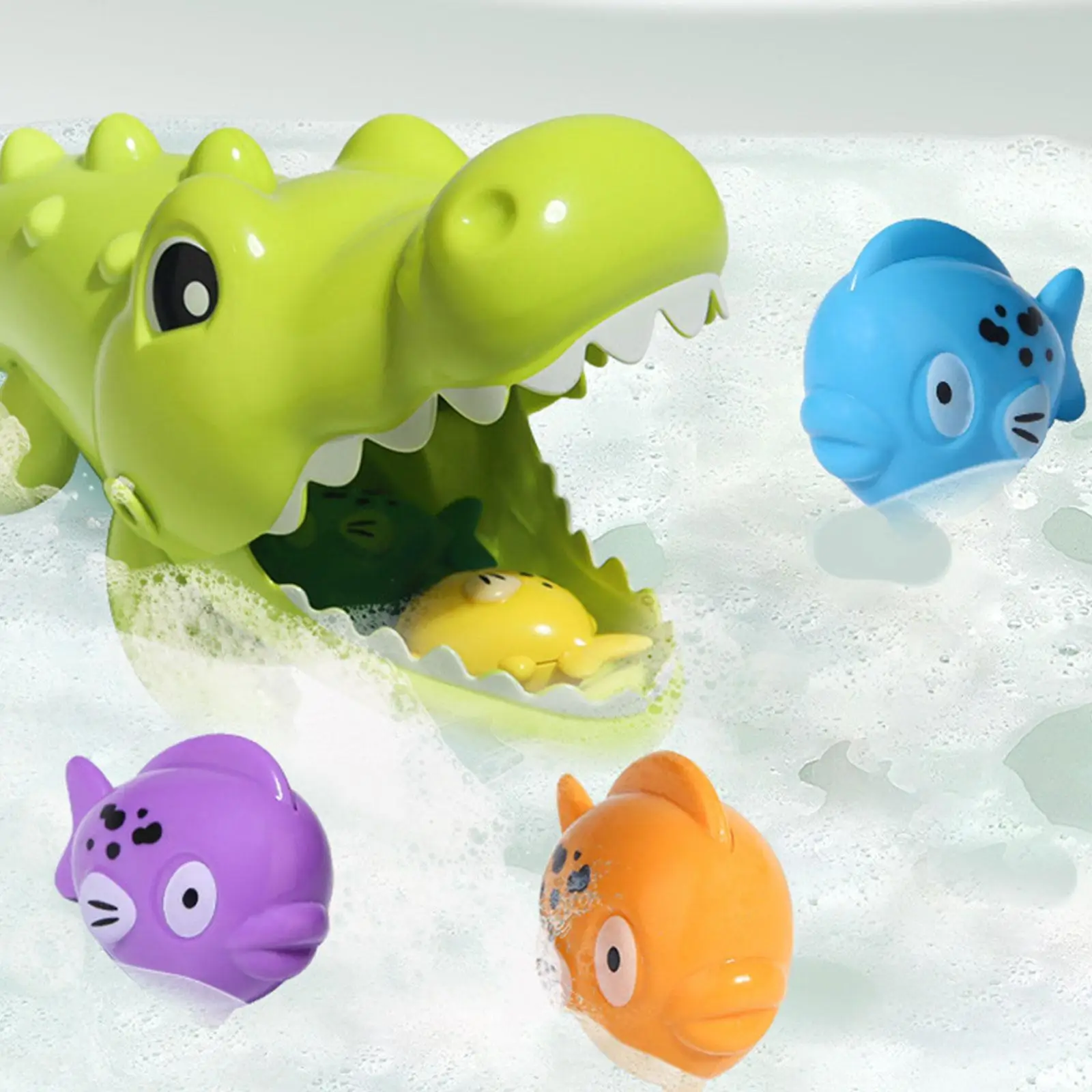 Preschool Bath Toys Crocodile Eating Little Fish Educational Bathtub Tub Wash Shower Toys Game for Kids Infants 18M+
Preschool Bath Toys Crocodile Eating Little Fish Educational Bathtub Tub Wash Shower Toys Game for Kids Infants 18M+