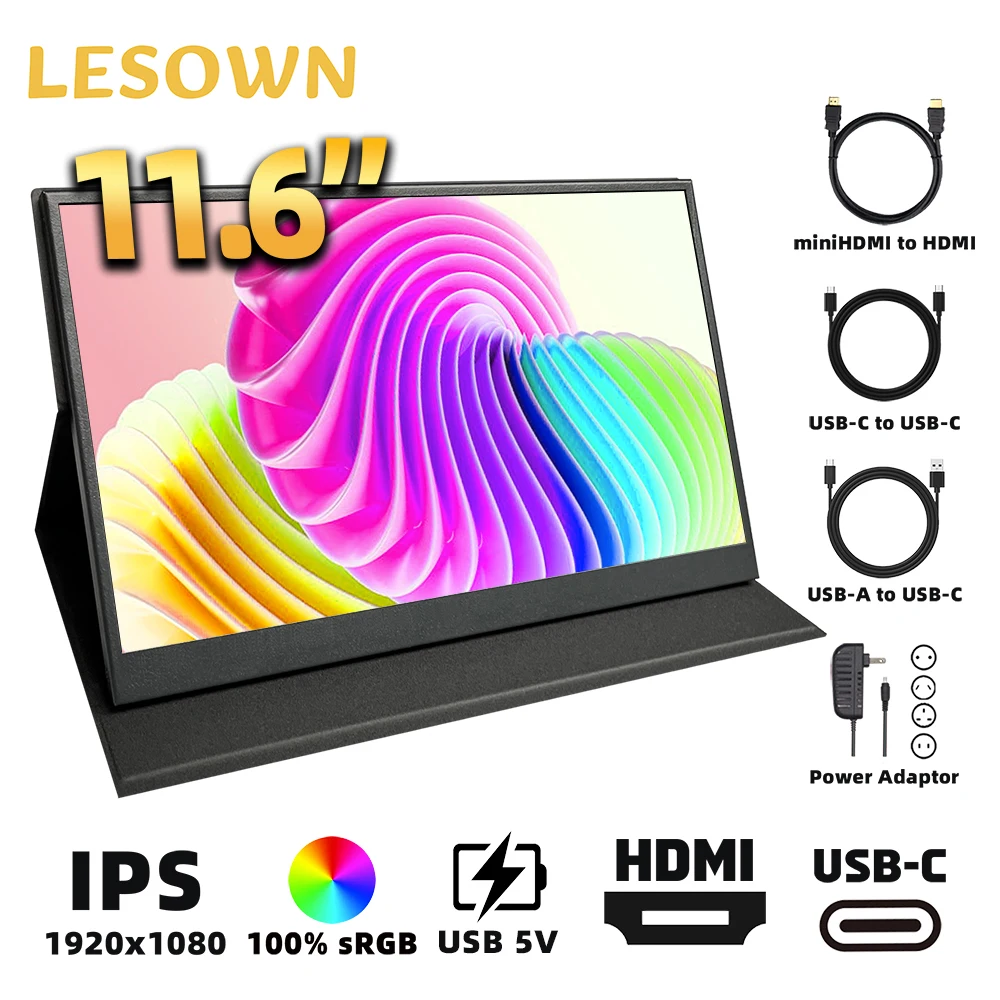 1,LESOWN 11,6-дюймовый IPS Full HD 1080p портативный дисплей монитор подачи питания Type-C HDMI боковой экран для камер Raspberry Pi
1,LESOWN 11,6-дюймовый IPS Full HD 1080p портативный дисплей монитор подачи питания Type-C HDMI боковой экран для камер Raspberry Pi