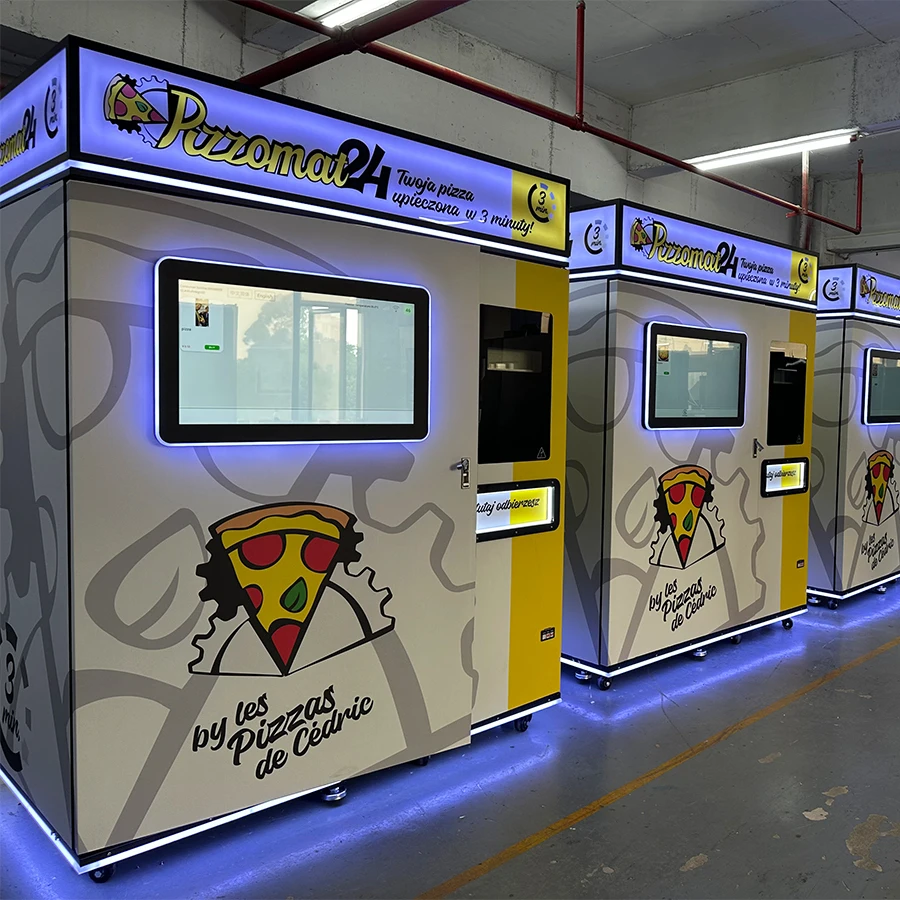Customized High End Smart Robot Pizza Vending Machine With Touchscreen Multiple Payment Options 20-150 Capacity Remote Monitorin
Customized High End Smart Robot Pizza Vending Machine With Touchscreen Multiple Payment Options 20-150 Capacity Remote Monitorin