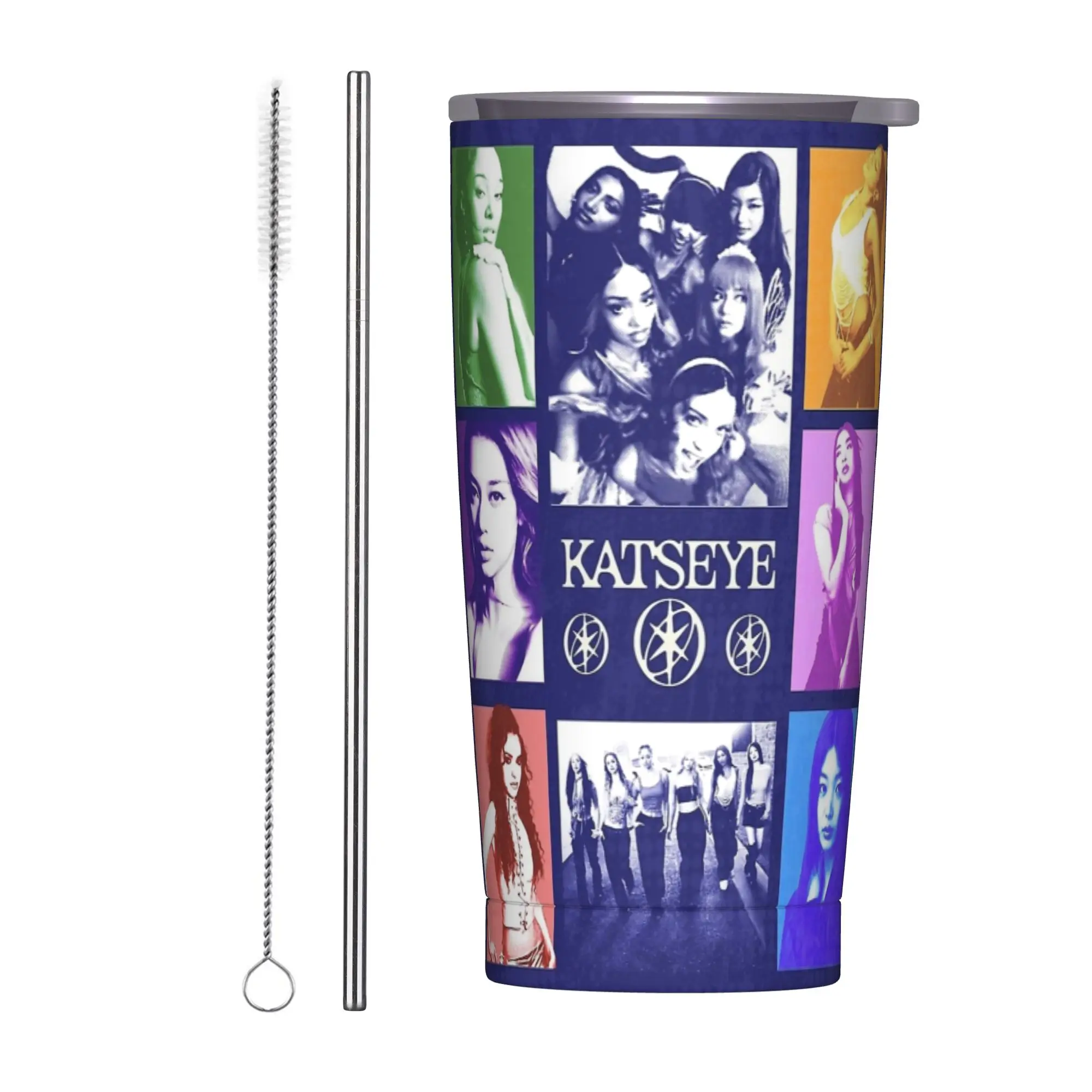 Stainless Steel Tumbler Katseye Kpop Thermal Mug Leakproof Cold and Hot Car Mugs Beach Water Bottle
Stainless Steel Tumbler Katseye Kpop Thermal Mug Leakproof Cold and Hot Car Mugs Beach Water Bottle