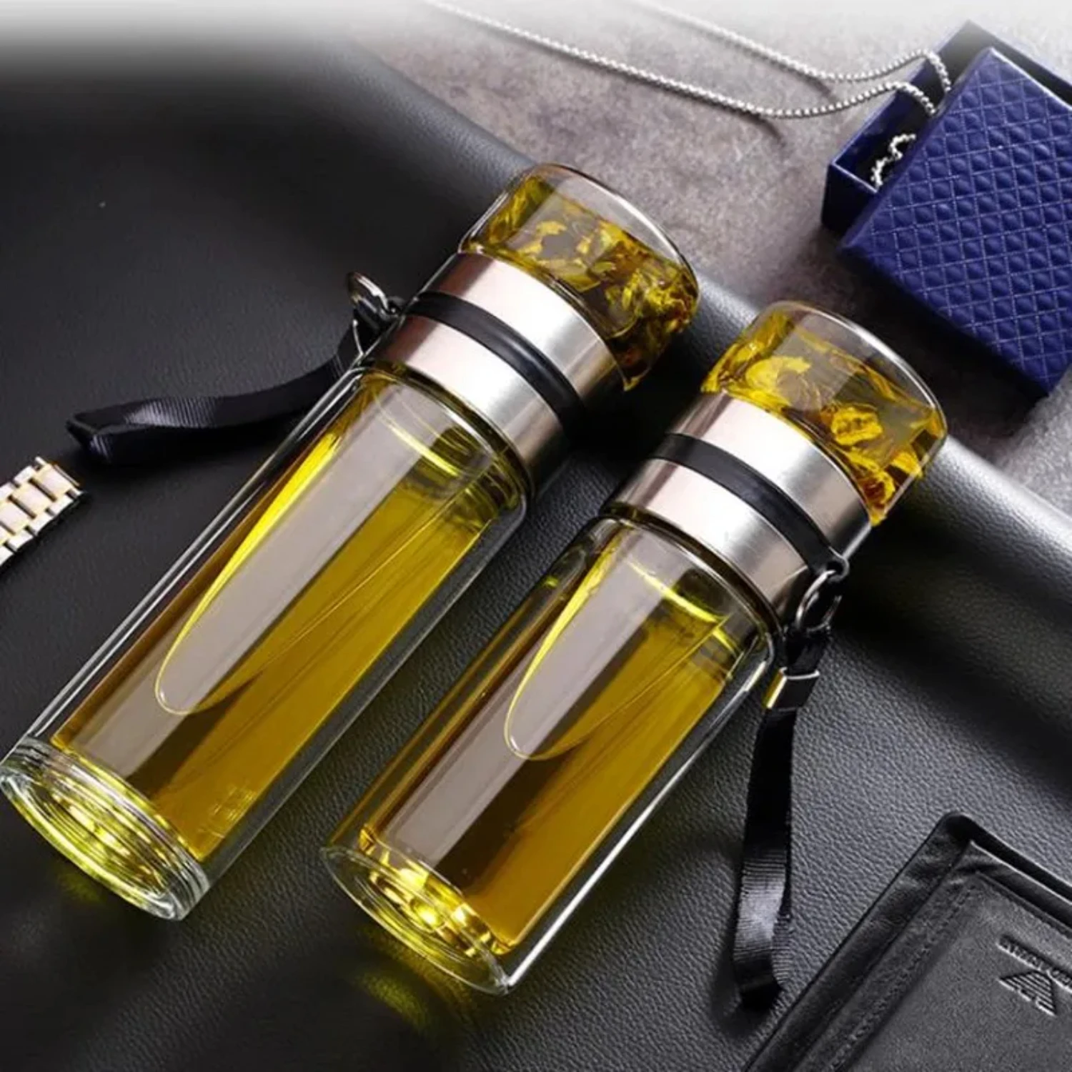 Tea Water Bottle High Borosilicate Glass Double Layer Tea Water Cup Infuser Tumbler Drinkware Water Bottle With Tea Filter
Tea Water Bottle High Borosilicate Glass Double Layer Tea Water Cup Infuser Tumbler Drinkware Water Bottle With Tea Filter