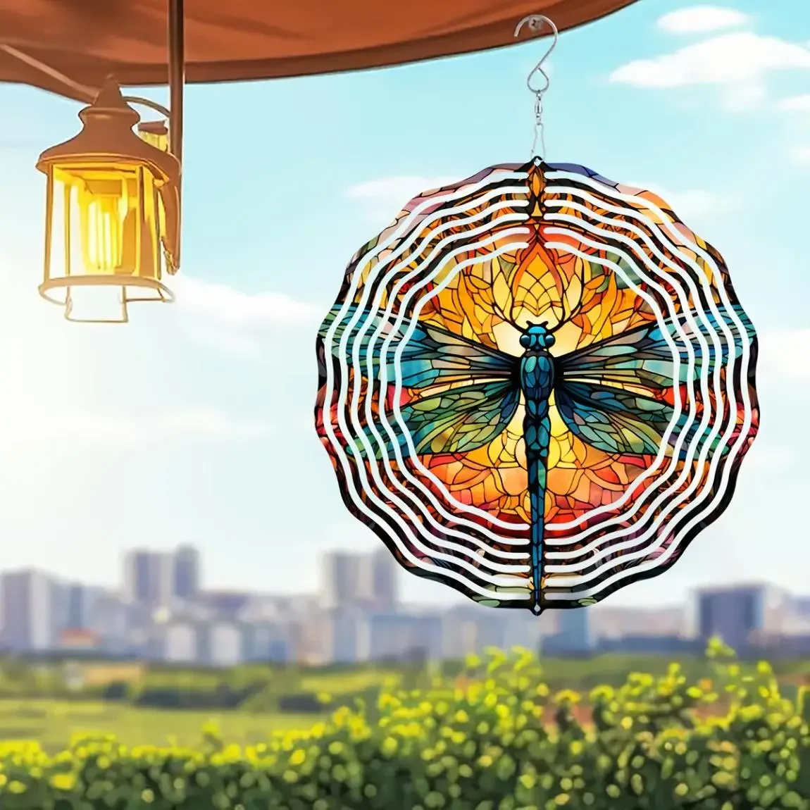 10in Dragonfly Wind Spinner 2D Kinetic Art Outdoor Garden Decor 360 Rotating Hook Hanging Yard Gift
10in Dragonfly Wind Spinner 2D Kinetic Art Outdoor Garden Decor 360 Rotating Hook Hanging Yard Gift