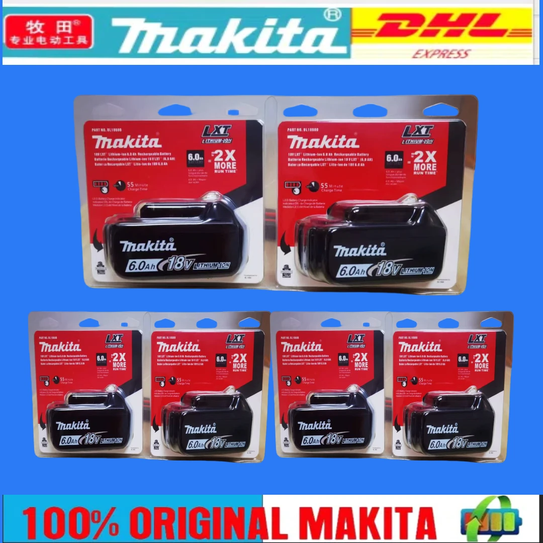 100% NEW original Makita Battery 18V 6.0Ah ,For Makita BL1830 BL1830B BL1840 BL1840B BL1850 BL1850B Power Tools Battery
100% NEW original Makita Battery 18V 6.0Ah ,For Makita BL1830 BL1830B BL1840 BL1840B BL1850 BL1850B Power Tools Battery