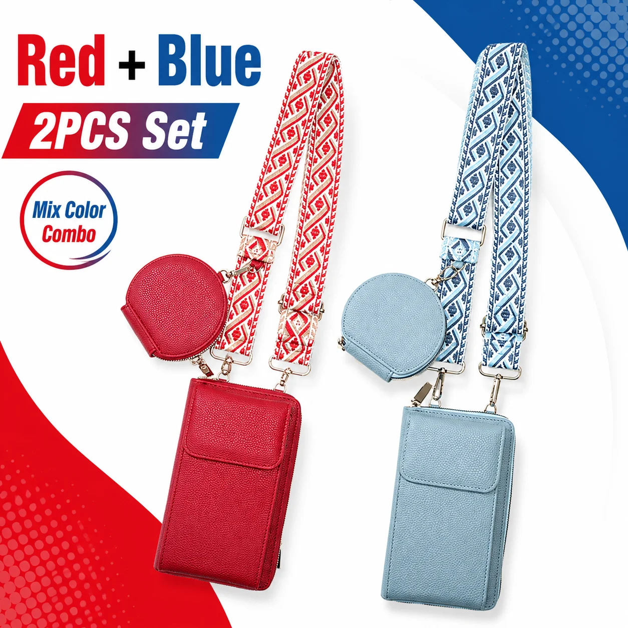 Lightweight Women Crossbody Bag Detachable Coin Pouch Adjustable Wide Strap Mini Phone Purse For Outdoor Travel Daily Shopping
Lightweight Women Crossbody Bag Detachable Coin Pouch Adjustable Wide Strap Mini Phone Purse For Outdoor Travel Daily Shopping