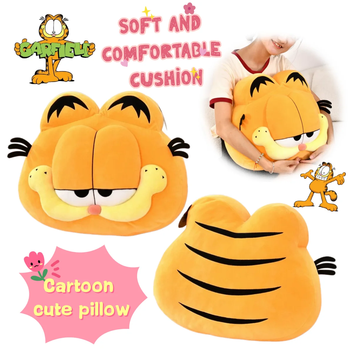 New Garfield Pillow High Color Value Cartoon Cute Sleeping Pillow Cartoon Soft and Comfortable Pillow Living Room Sofa Cushion
New Garfield Pillow High Color Value Cartoon Cute Sleeping Pillow Cartoon Soft and Comfortable Pillow Living Room Sofa Cushion