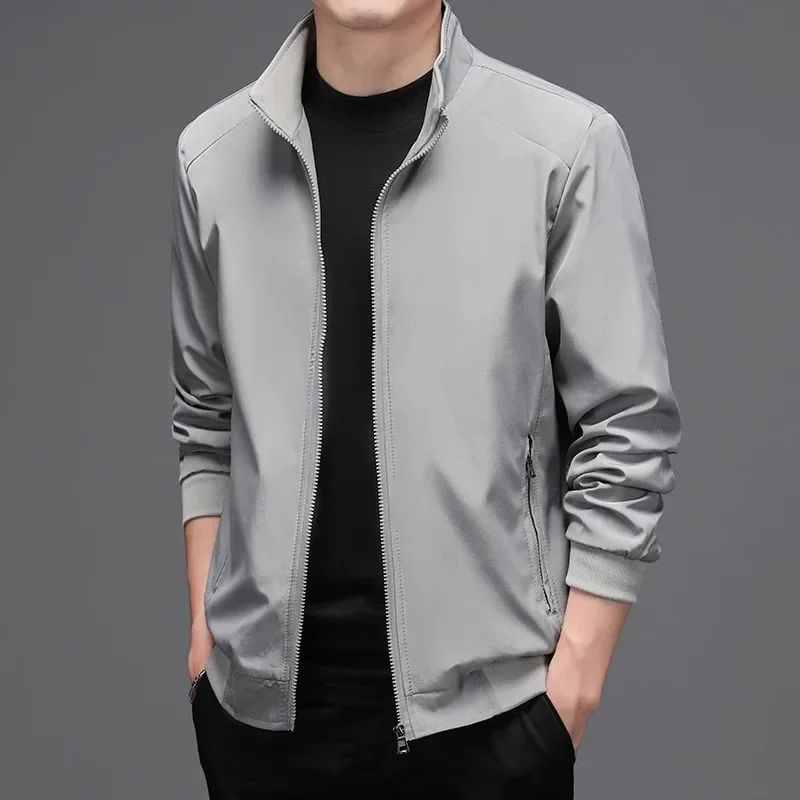 Spring Summer Men Business Jackets Solid Mens Thin Coats Casual Men's Outerwear Male Coat Bomber Jacket
Spring Summer Men Business Jackets Solid Mens Thin Coats Casual Men's Outerwear Male Coat Bomber Jacket