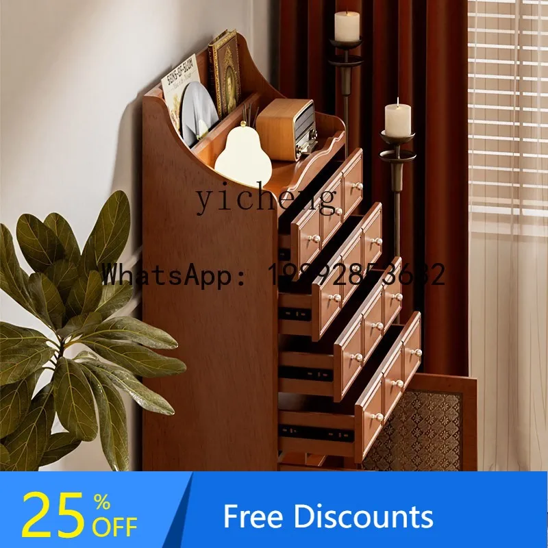 X1 Американский ретро шкаф-ведро из цельного дерева, гостиная у стены, прикроватный шкаф для хранения в бытовой спальне
X1 Американский ретро шкаф-ведро из цельного дерева, гостиная у стены, прикроватный шкаф для хранения в бытовой спальне