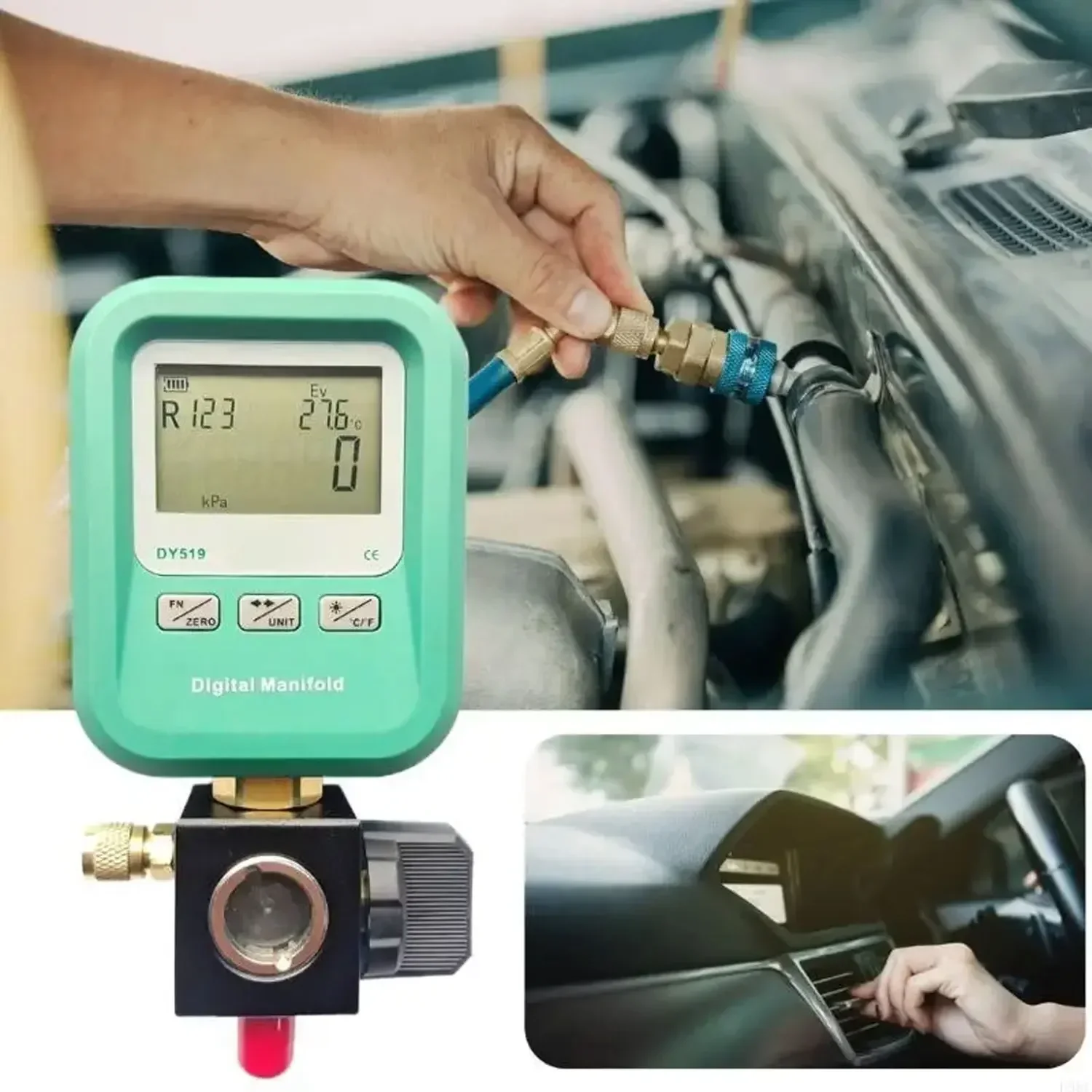 User Friendly Digital Refrigeration Gauge Pressure Measurement Device Suitable for Car Household Air Conditioner Repair
User Friendly Digital Refrigeration Gauge Pressure Measurement Device Suitable for Car Household Air Conditioner Repair