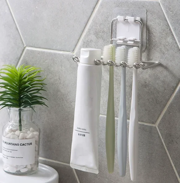 Wall Mounted Stainless Steel Toothbrush Holder Bathroom Tooth Brush Toothpaste Razor Organizers Stand Bathroom Accessories
Wall Mounted Stainless Steel Toothbrush Holder Bathroom Tooth Brush Toothpaste Razor Organizers Stand Bathroom Accessories