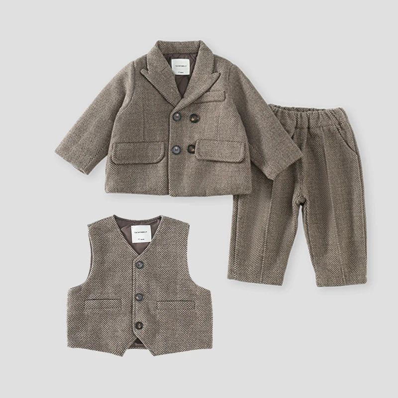 2-9Y Children Suit Sets Boys Wedding Birthday Party Performance Photography Costume Kid Blazer Pants Bowtie England Clothes
2-9Y Children Suit Sets Boys Wedding Birthday Party Performance Photography Costume Kid Blazer Pants Bowtie England Clothes