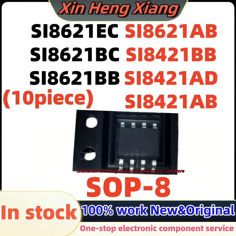 (10pcs) SI8621BC SI8621EC SI8621BB SI8621AB SI8421BB SI8421AD SI8421AB SOP-8 Chipset
(10pcs) SI8621BC SI8621EC SI8621BB SI8621AB SI8421BB SI8421AD SI8421AB SOP-8 Chipset