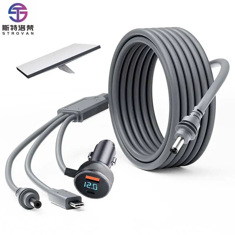 Mini Digital Display 3-in-1 Car Charger 3M
Mini Digital Display 3-in-1 Car Charger 3M