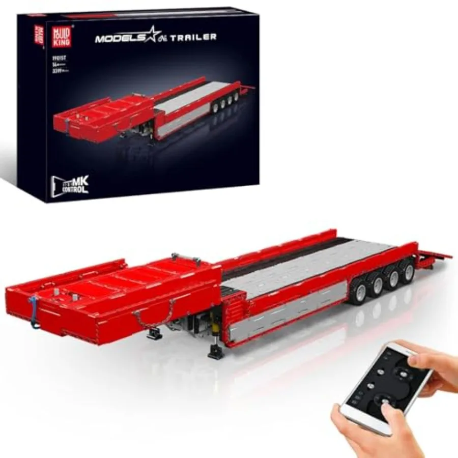 Trailer Truck Building Kit for Adults, ABS Plastic, Gray/Black, 3399-Piece RC Motorized Model with Realistic Detail
Trailer Truck Building Kit for Adults, ABS Plastic, Gray/Black, 3399-Piece RC Motorized Model with Realistic Detail