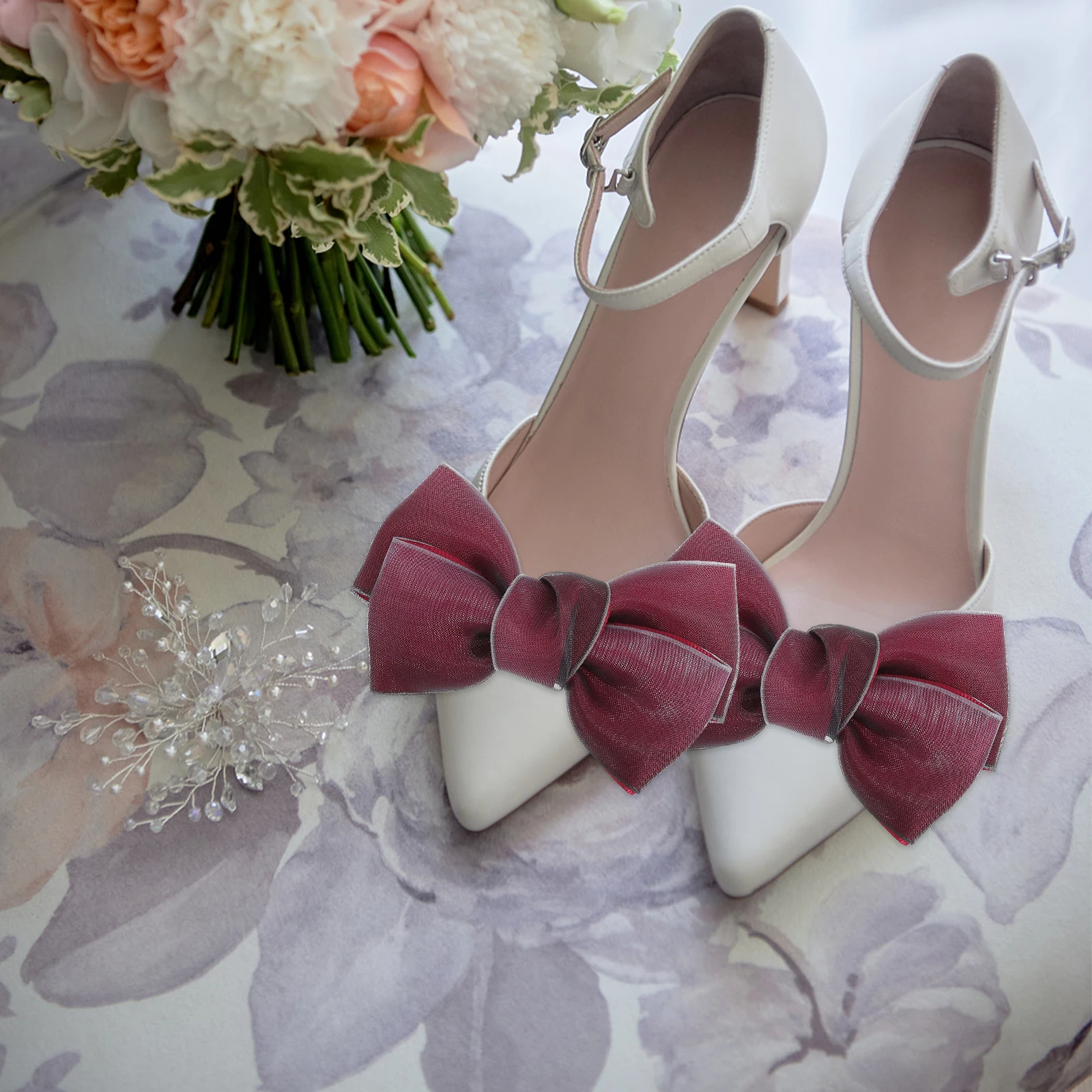 Bow Flower Decorative Clips Accessories Jewelry naments Pearl Heels Bridal Buckles Bows for Crafts Wedding Clips Shoe
Bow Flower Decorative Clips Accessories Jewelry naments Pearl Heels Bridal Buckles Bows for Crafts Wedding Clips Shoe