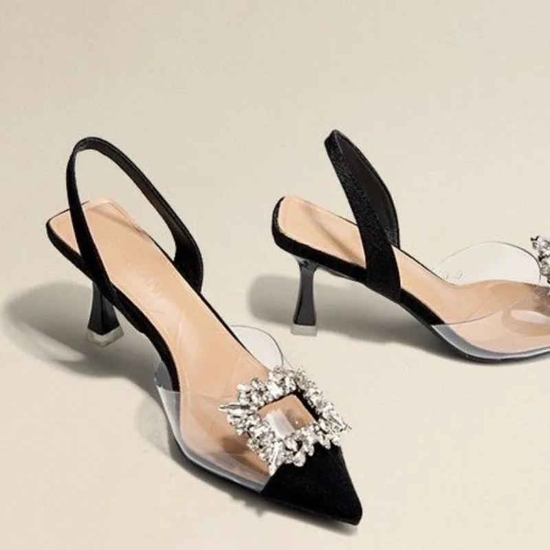 Fashion New Sexy Banquet Comfortable Crystal Transparent Solid Color Pointed Toe Women's High Heels Luxury Women's Sandals
Fashion New Sexy Banquet Comfortable Crystal Transparent Solid Color Pointed Toe Women's High Heels Luxury Women's Sandals