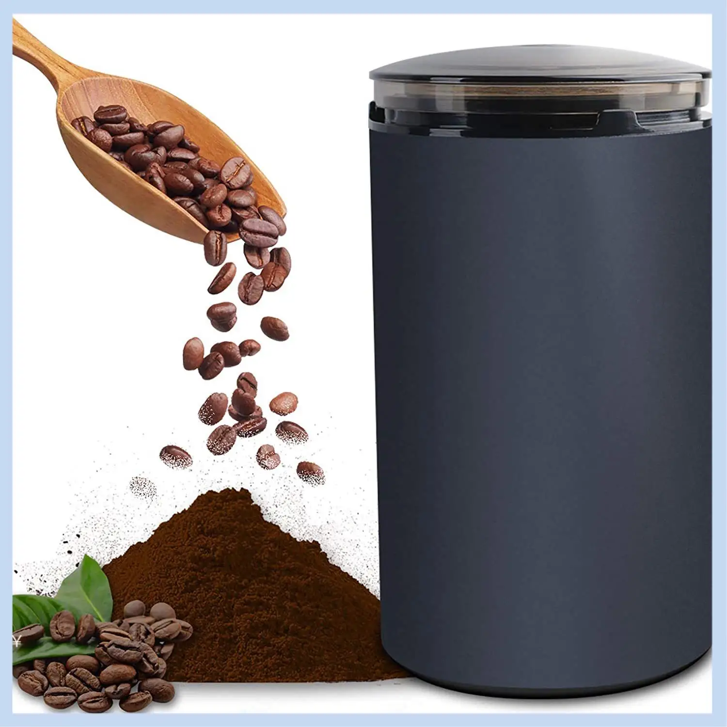AS63-Electric Coffee Grinder, Spice Grinder With Stainless Steel Blade & Bowl, One-Touch Control Coffee Bean Grinder
AS63-Electric Coffee Grinder, Spice Grinder With Stainless Steel Blade & Bowl, One-Touch Control Coffee Bean Grinder